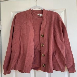 Crop and sweatshirt set